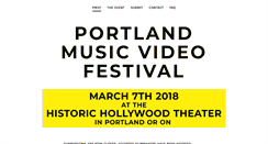 Desktop Screenshot of portlandmusicvideofestival.com